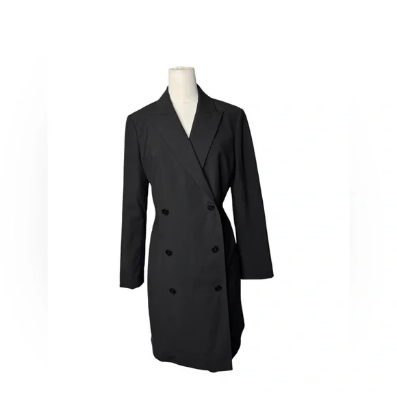 THEORY | Wool Blend Blazer  Black Dress  Size 00 - Picture 3 of 11